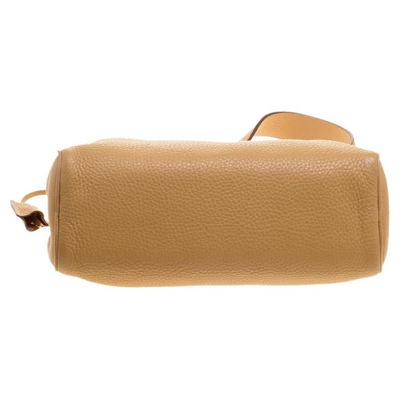 Prada Camel Leather Shoulder Bag 3