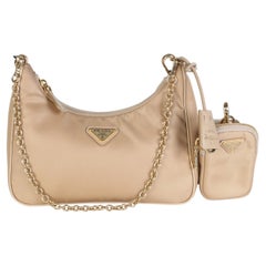Prada Camel Re-Nylon Re-Edition 2005 Shoulder Bag