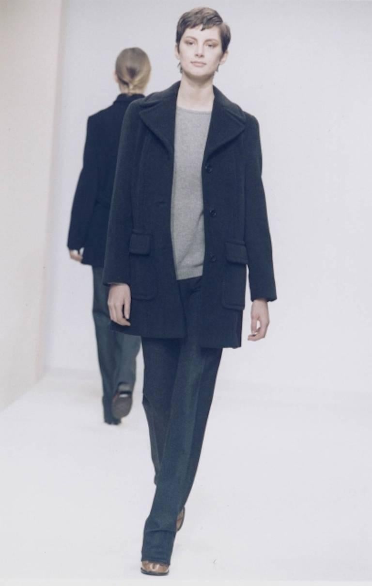 Cappotto doppiopetto in lana di cammello e pelo di capra di Prada in vendita 4