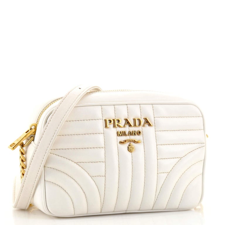 Prada Camera Bag Diagramme Quilted Leather Mini at 1stDibs