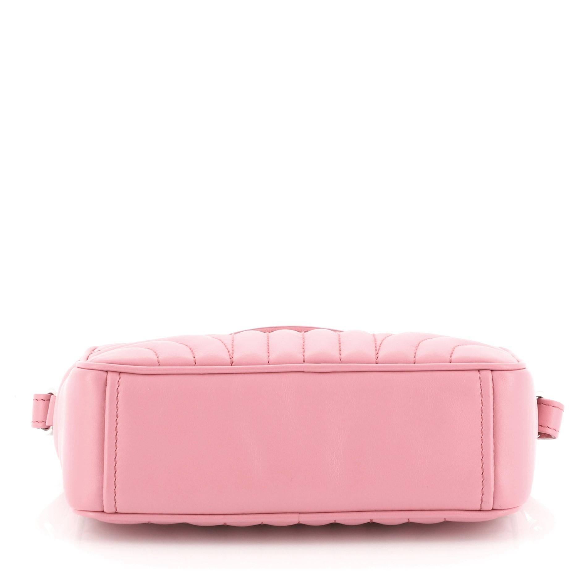 Pink Prada Camera Bag Diagramme Quilted Leather Mini