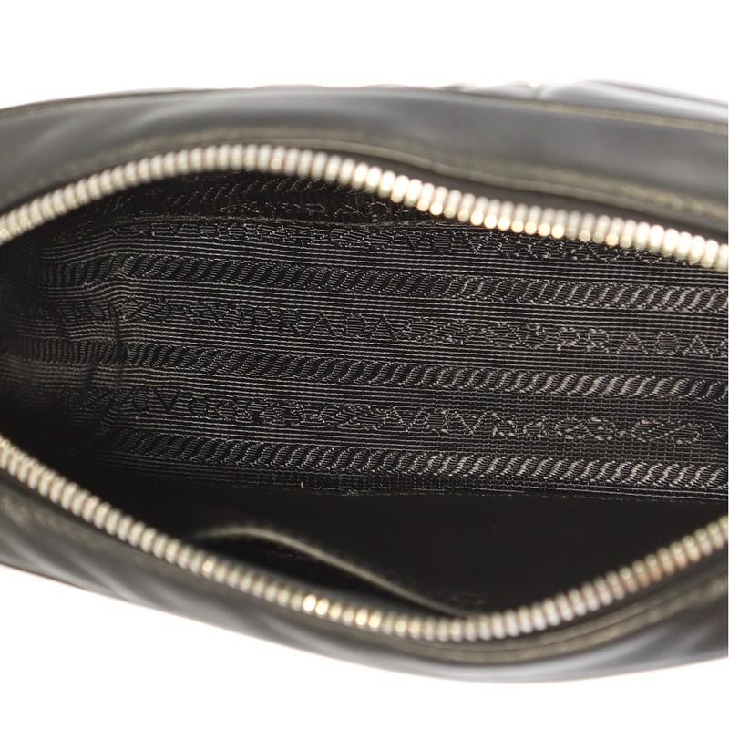 Black Prada Camera Bag Diagramme Quilted Leather Mini