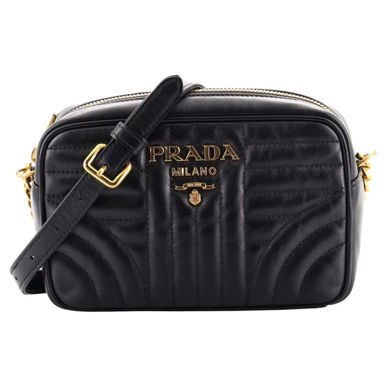 Prada Camera Bag Diagramme Quilted Leather Mini at 1stDibs