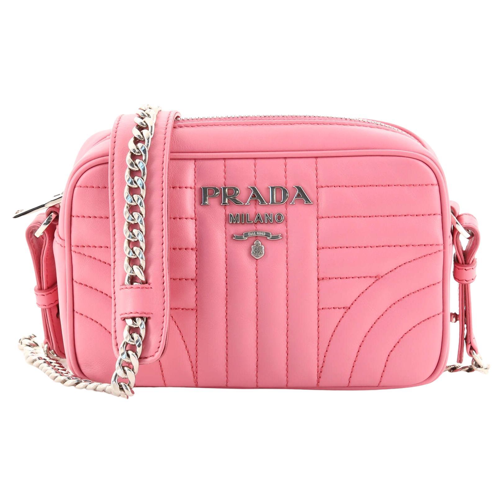 Prada Camera Bag Diagramme Quilted Leather Mini at 1stDibs