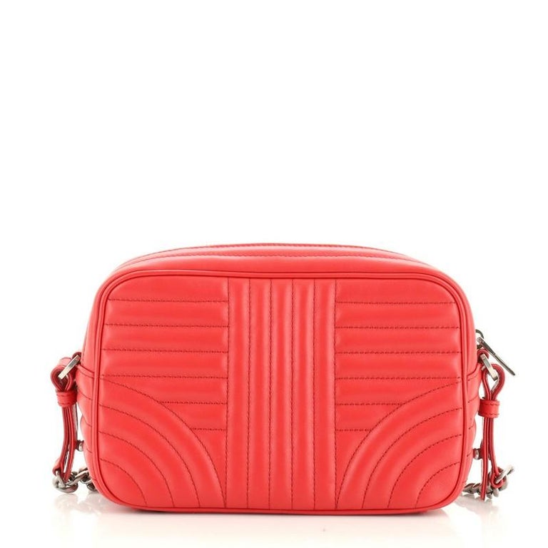 prada camera bag red