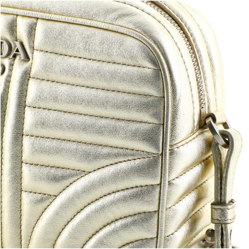 Prada Camera Bag Diagramme Quilted Leather Small In Good Condition In NY, NY