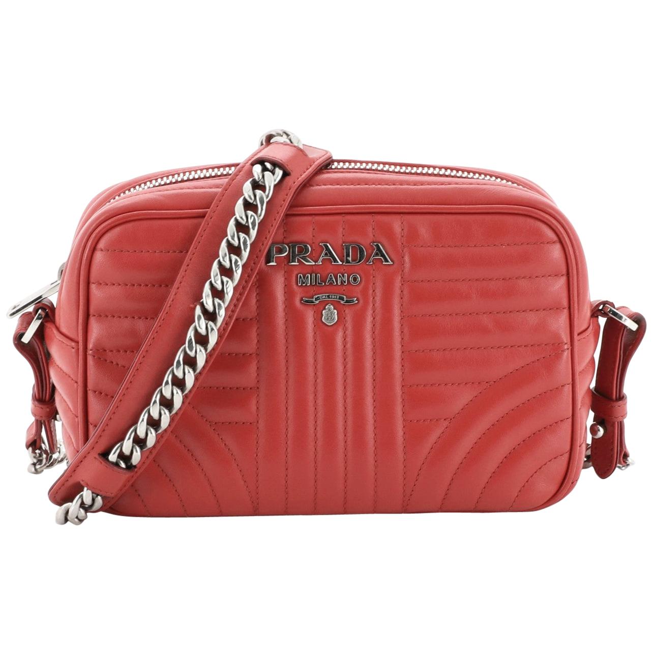 Prada Camera Bag Diagramme Quilted Leather Small 