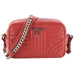 Prada Wallet on Chain Diagramme Quilted Leather at 1stDibs