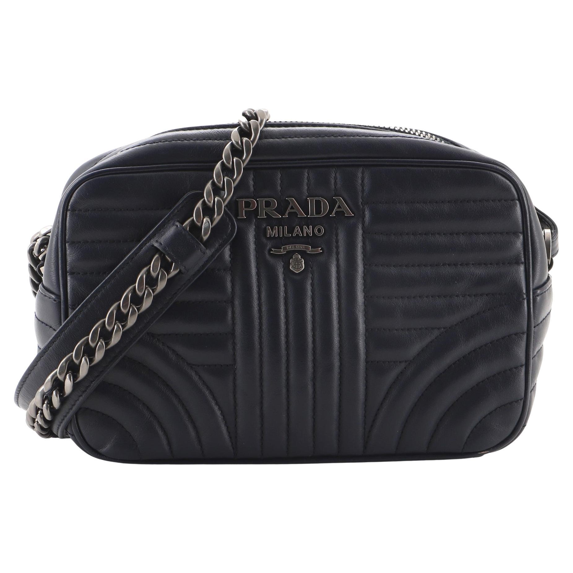 Prada Camera Bag Diagramme Quilted Leather Small at 1stDibs
