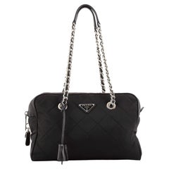 Prada Camera Bag Quilted Tessuto Medium