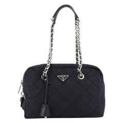 Prada Camera Bag Quilted Tessuto Medium