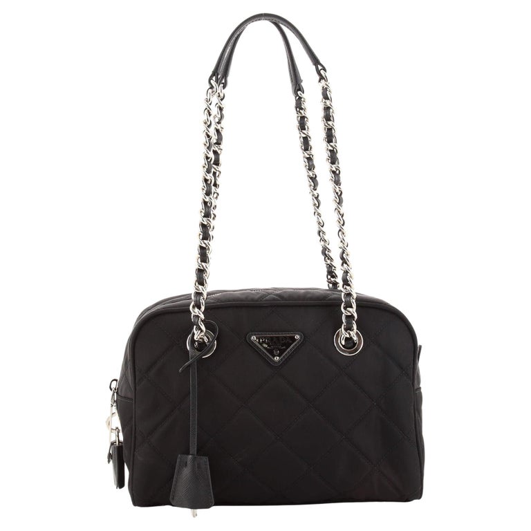 Prada Camera Bag Quilted Tessuto Small at 1stDibs