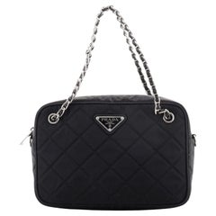 Prada Camera Bag Quilted Tessuto Small