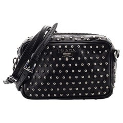 Prada Camera Bag Studded Leather Mini