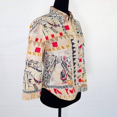 Prada Vintage Venice Print Shirt, Spring-Summer 2004
