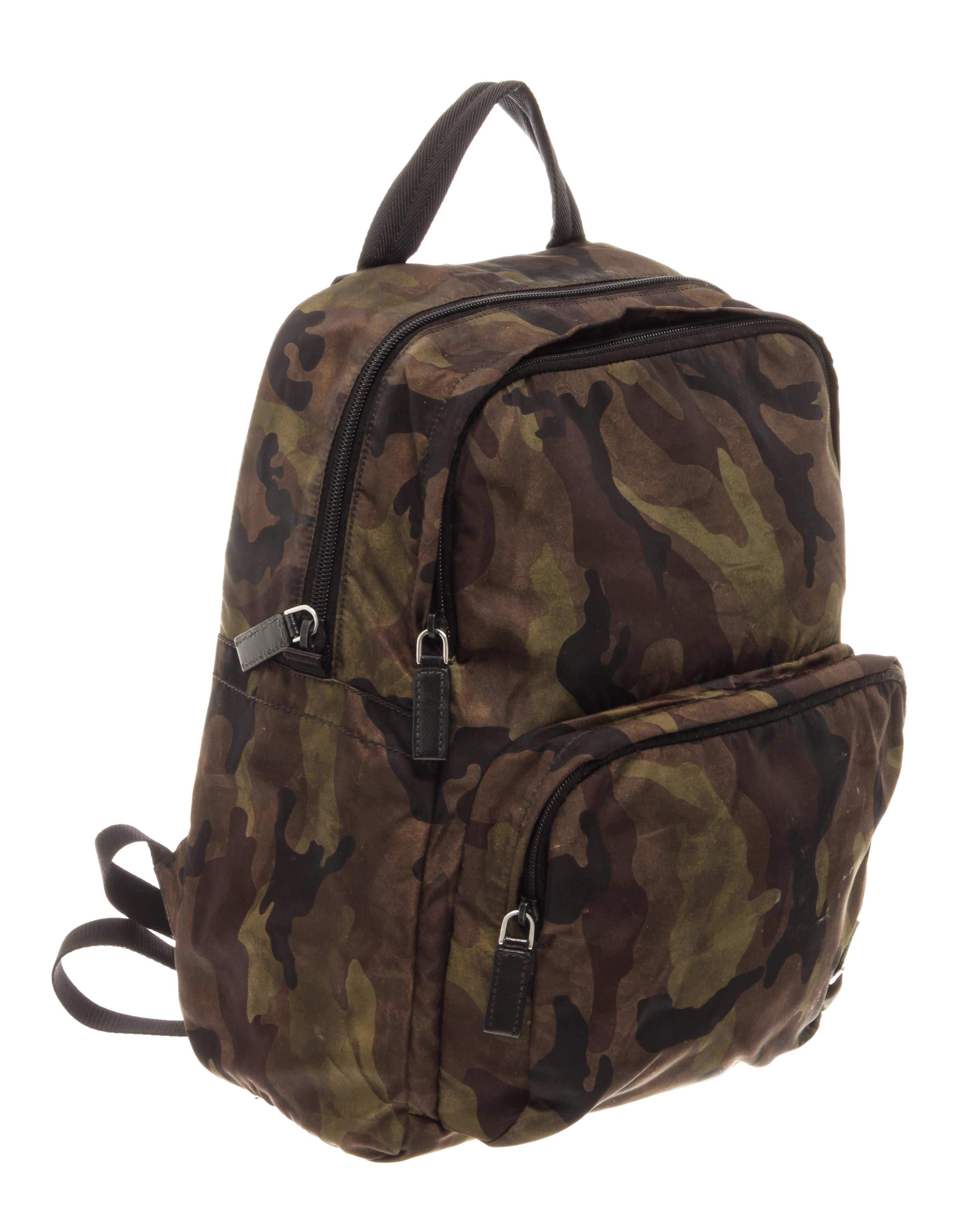 Prada Camo Nylon Double zip Medium Backpack

86166MSC