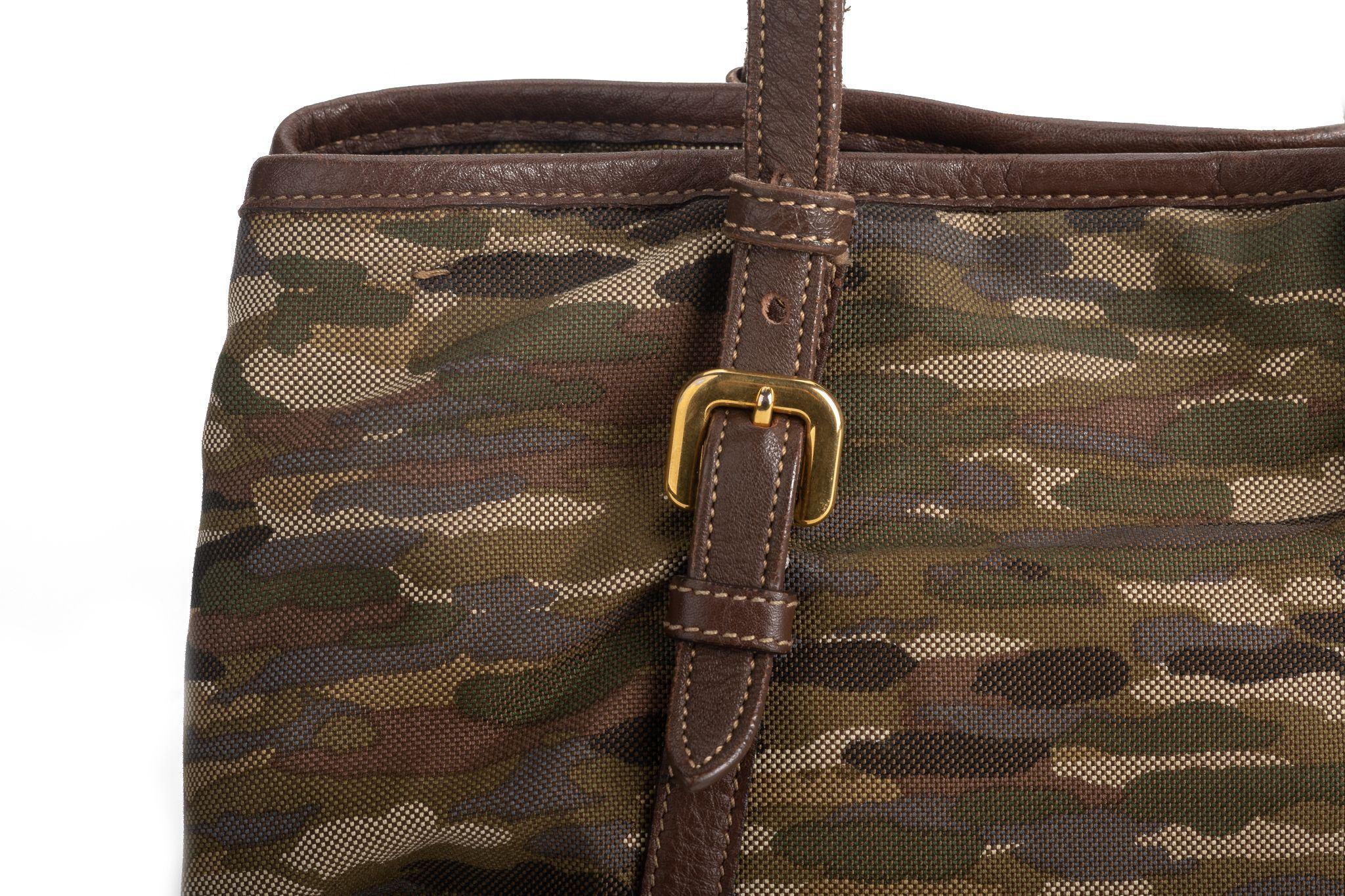 Prada Camouflage 2 Way Tote For Sale 9