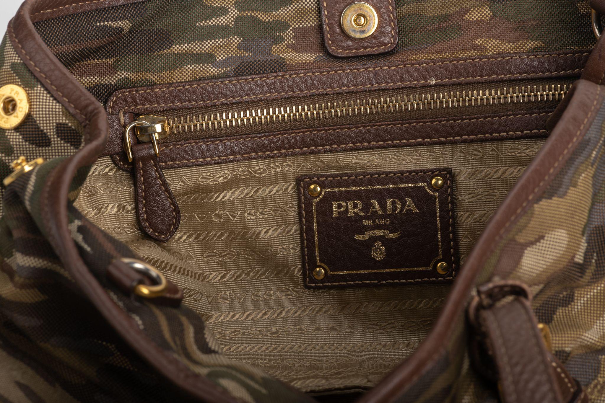 Prada Camouflage 2 Way Tote For Sale 10