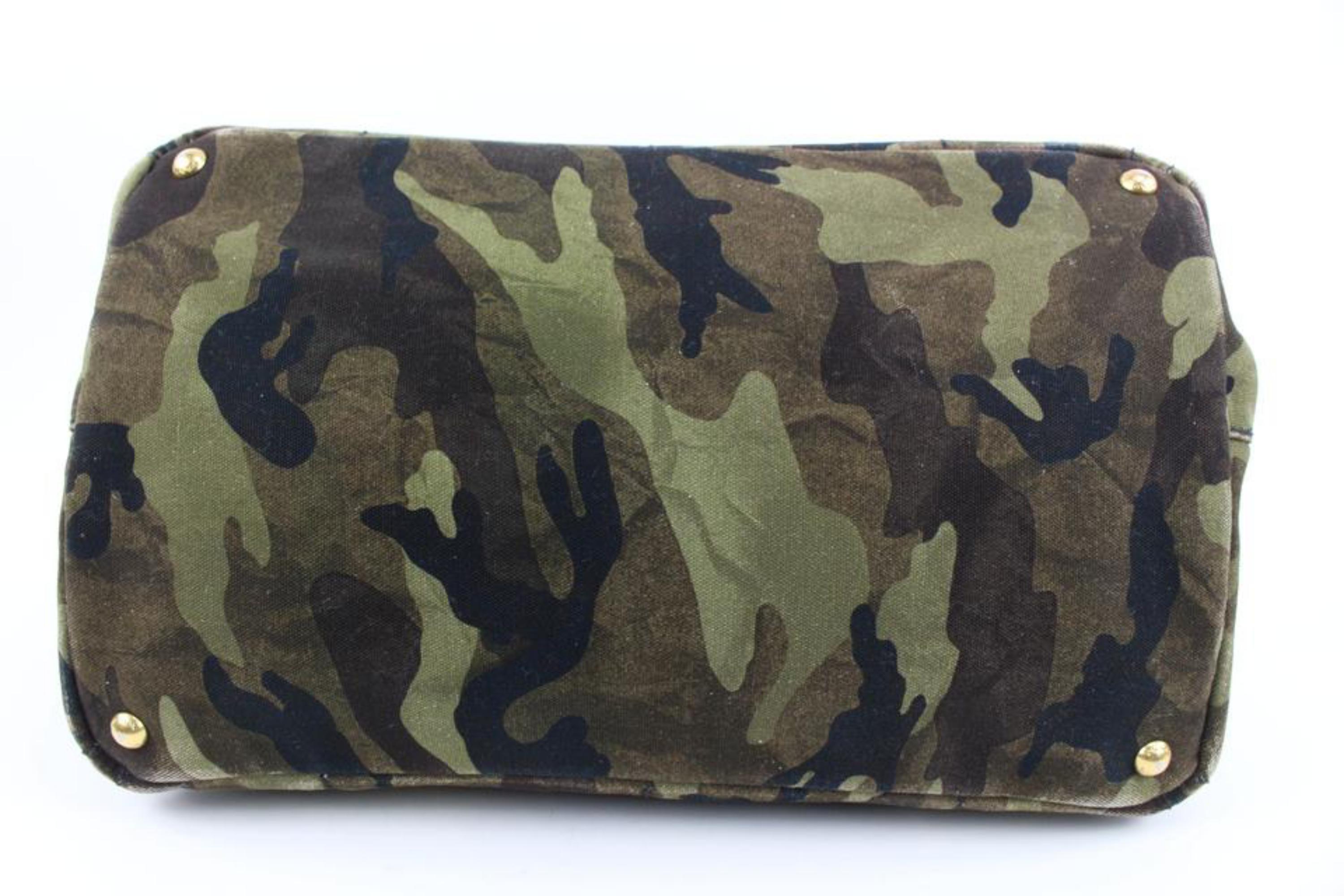 Prada Camouflage Canapa Tote Camo Bag 70p32s 1