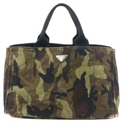 Prada Camouflage Canapa Tote Camo Tasche 70p32s