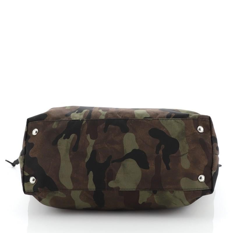Prada Camouflage Convertible Open Tote Tessuto Medium In Good Condition In NY, NY