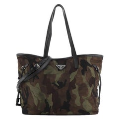 Prada Camouflage Convertible Open Tote Tessuto Medium