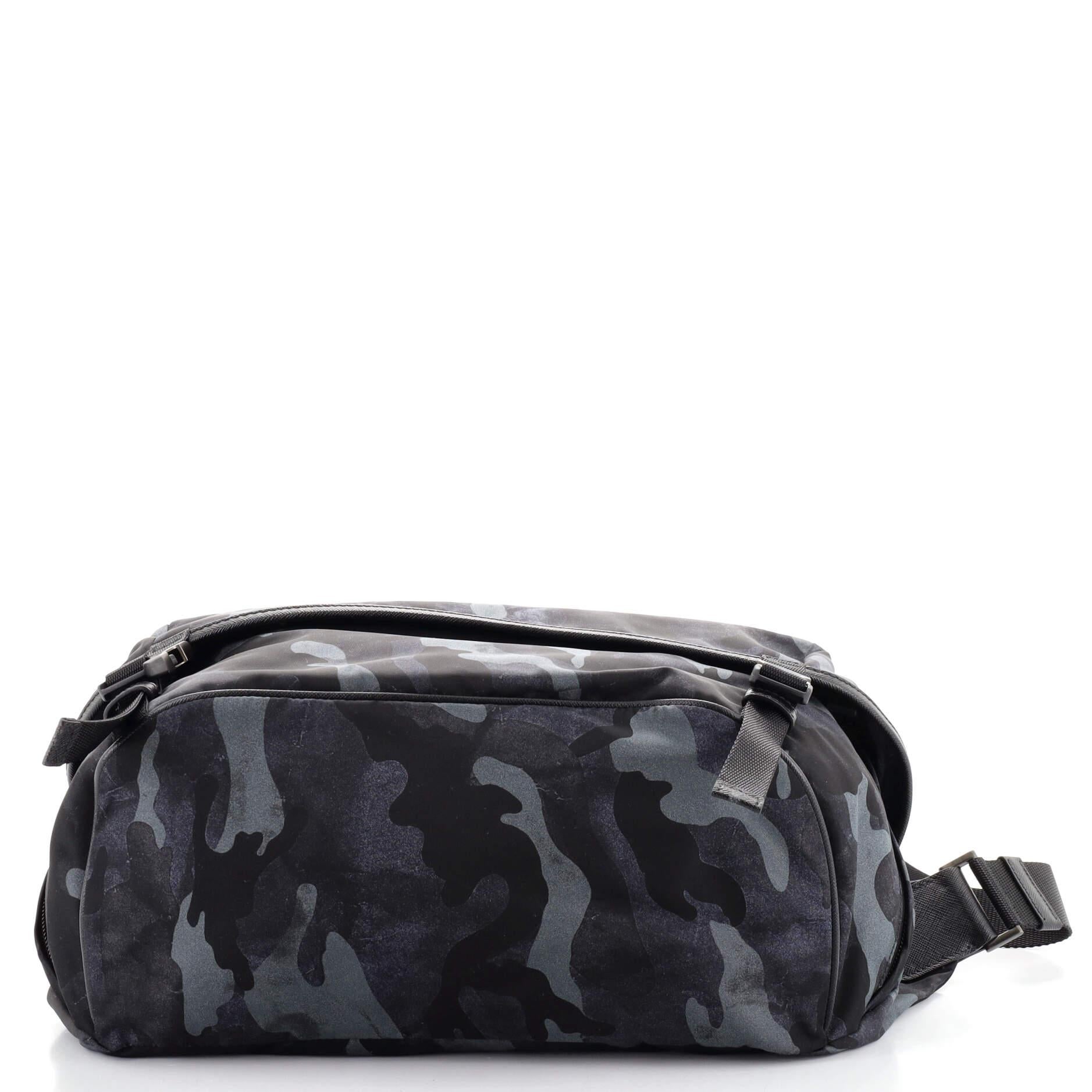 Prada Camouflage Convertible Pocket Belt Bag Tessuto Medium In Good Condition In NY, NY