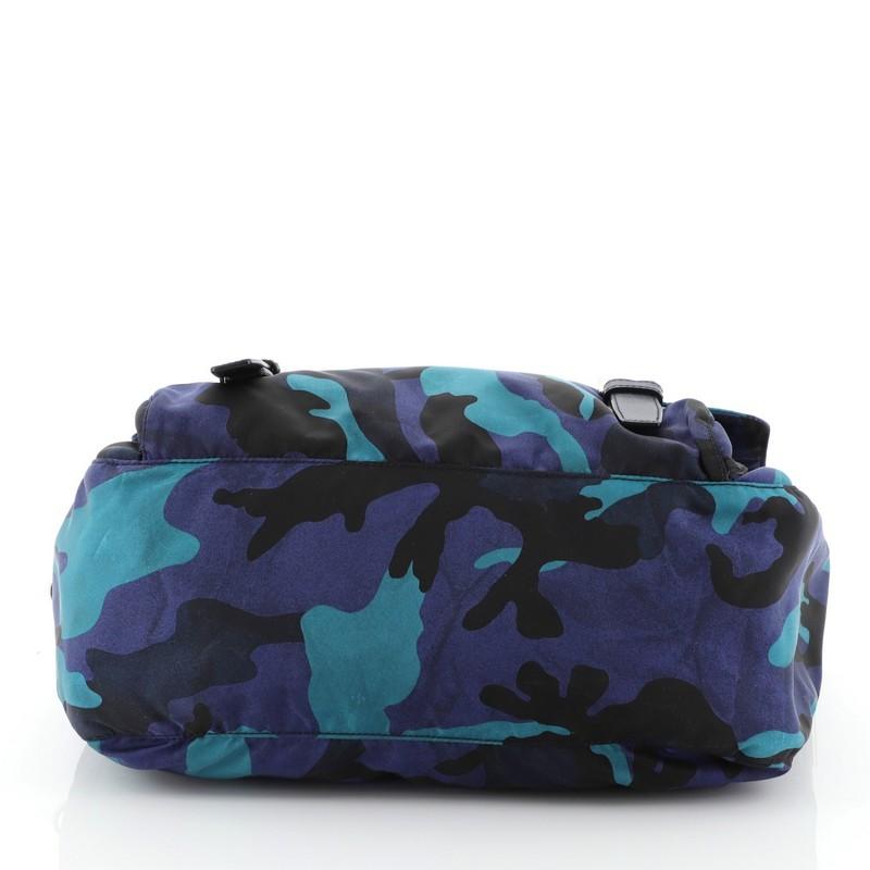 Prada Camouflage Messenger Bag Printed Tessuto Small In Good Condition In NY, NY