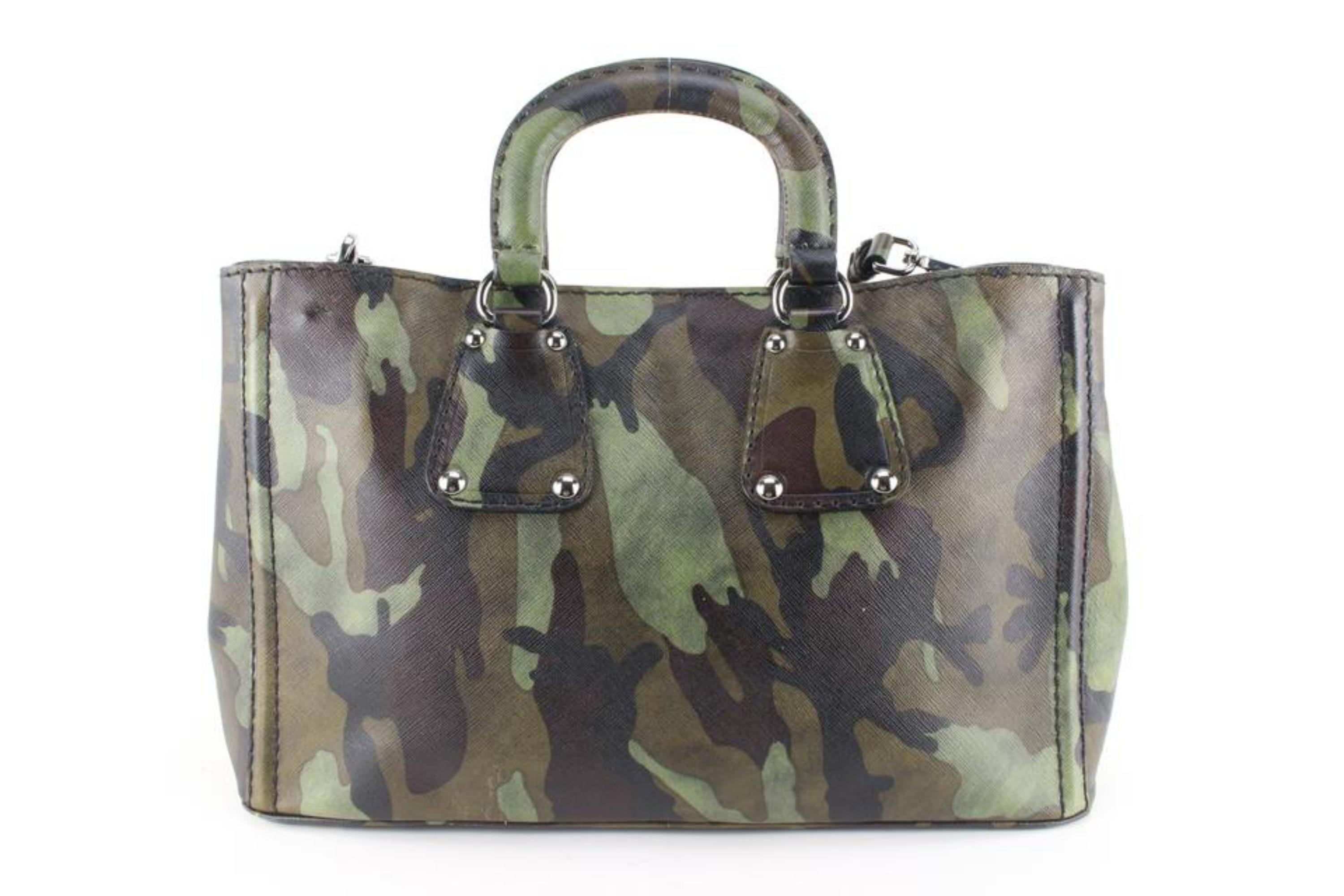 Prada Camouflage Saffiano Leather Mimetico 2way Bag 12p630s For Sale 2