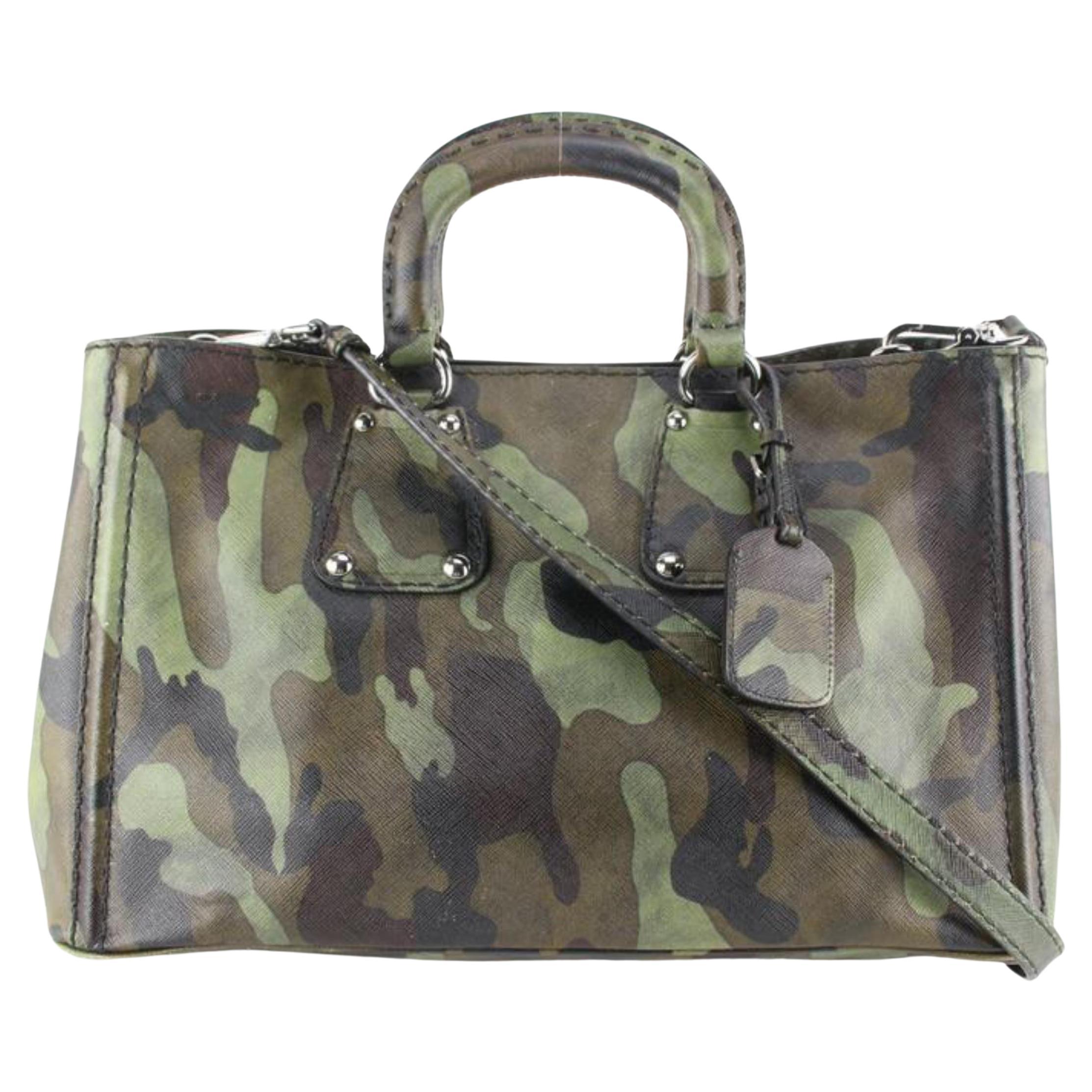 Prada Camouflage Saffiano Leather Mimetico 2way Bag 12p630s For Sale