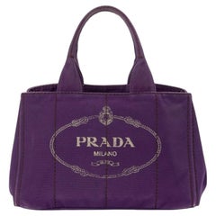 Prada Hemp Bag Large Denim Purple