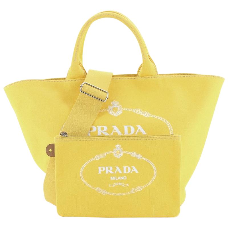 prada canapa canvas tote