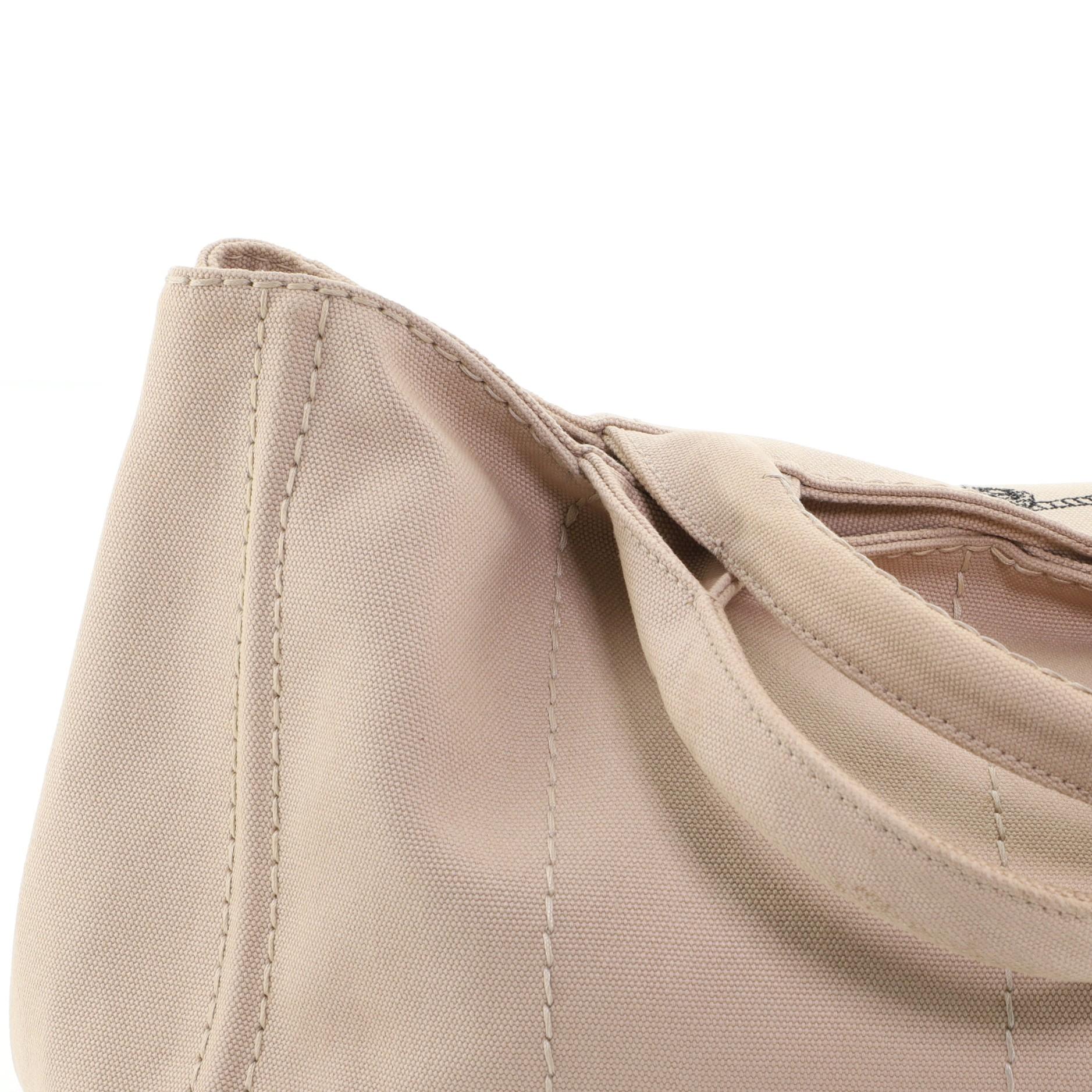 Prada Canapa Convertible Tote Canvas Large In Good Condition In NY, NY