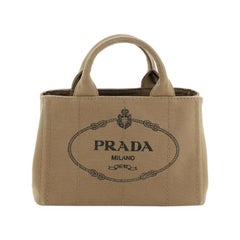 Prada Canapa Convertible Tote Canvas Mini