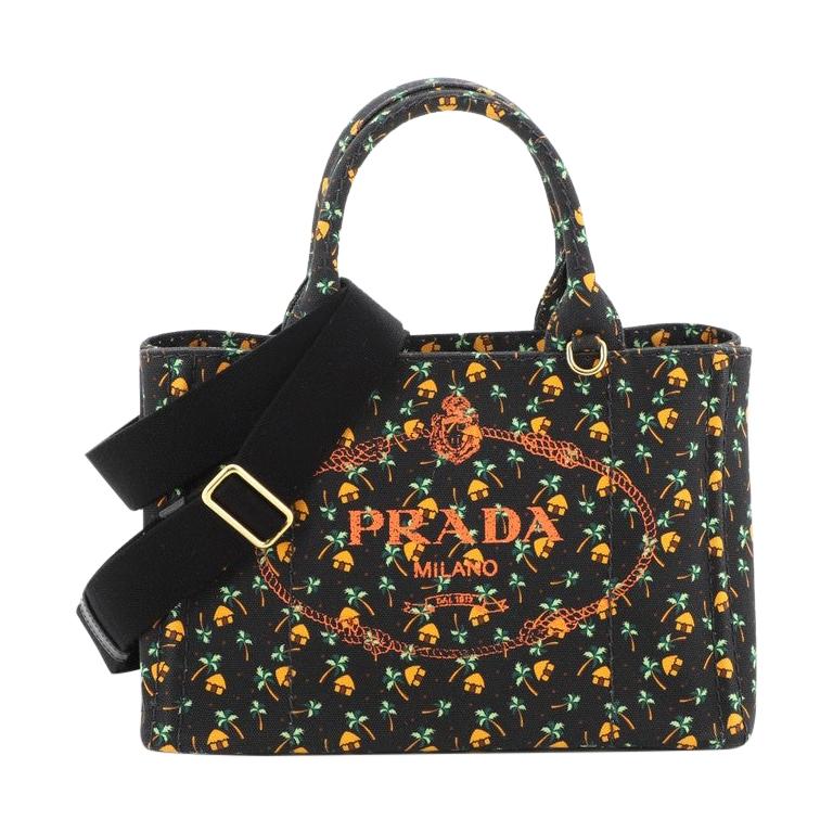 Prada Tessuto Canapa Tote Bag Auction