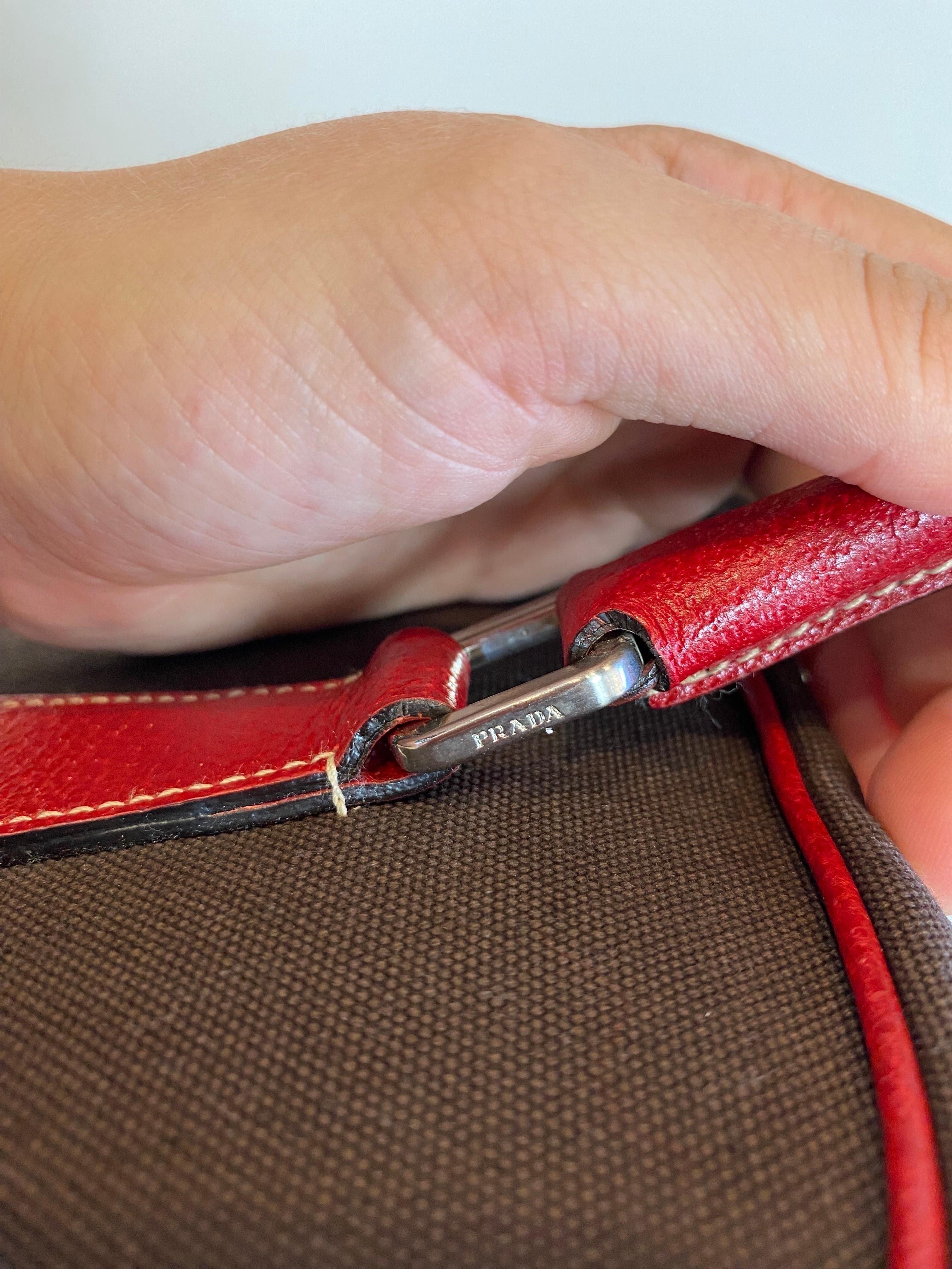 Prada canapa handbag For Sale 1