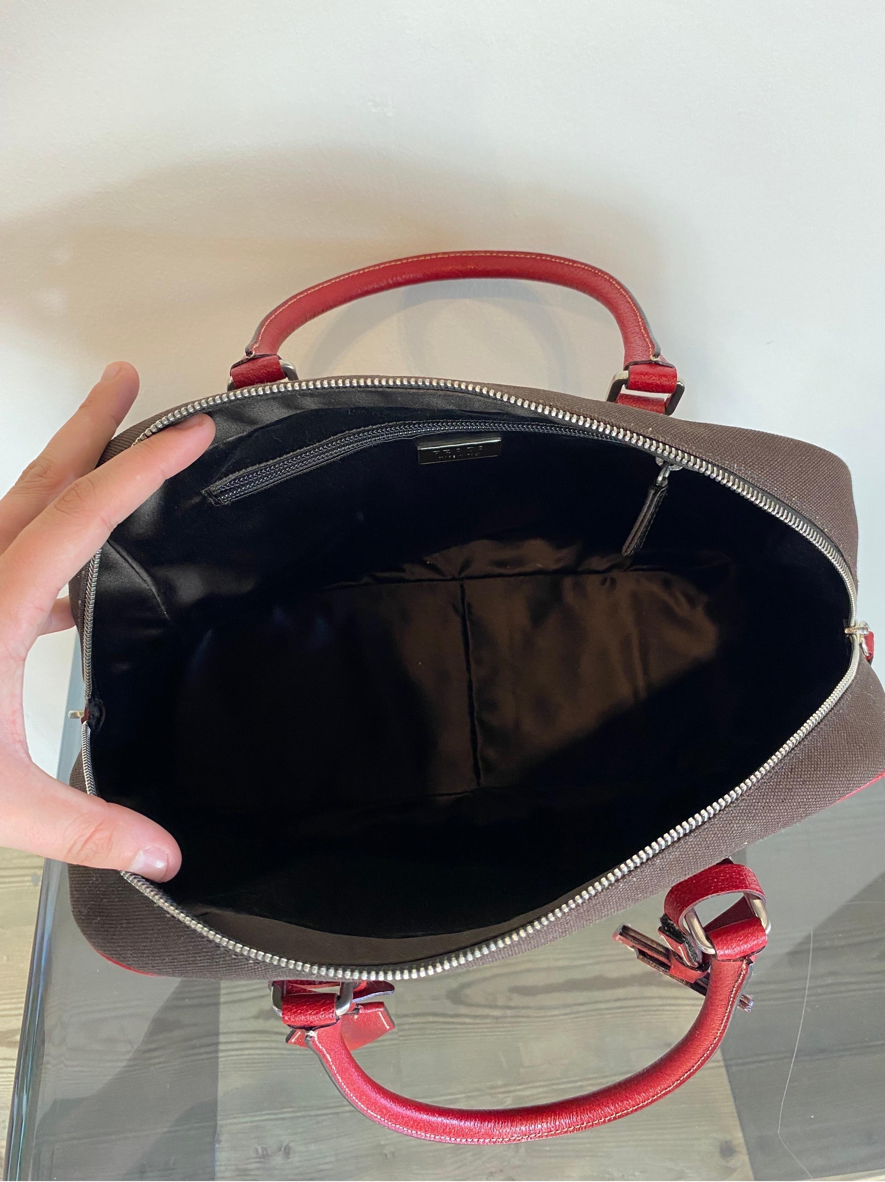 Prada canapa handbag For Sale 2