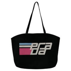 Prada Canapa Racing Logo Einkaufstasche aus Segeltuch PR-B1101P-A001