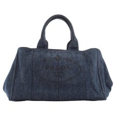 Prada Canapa Tote Denim Large