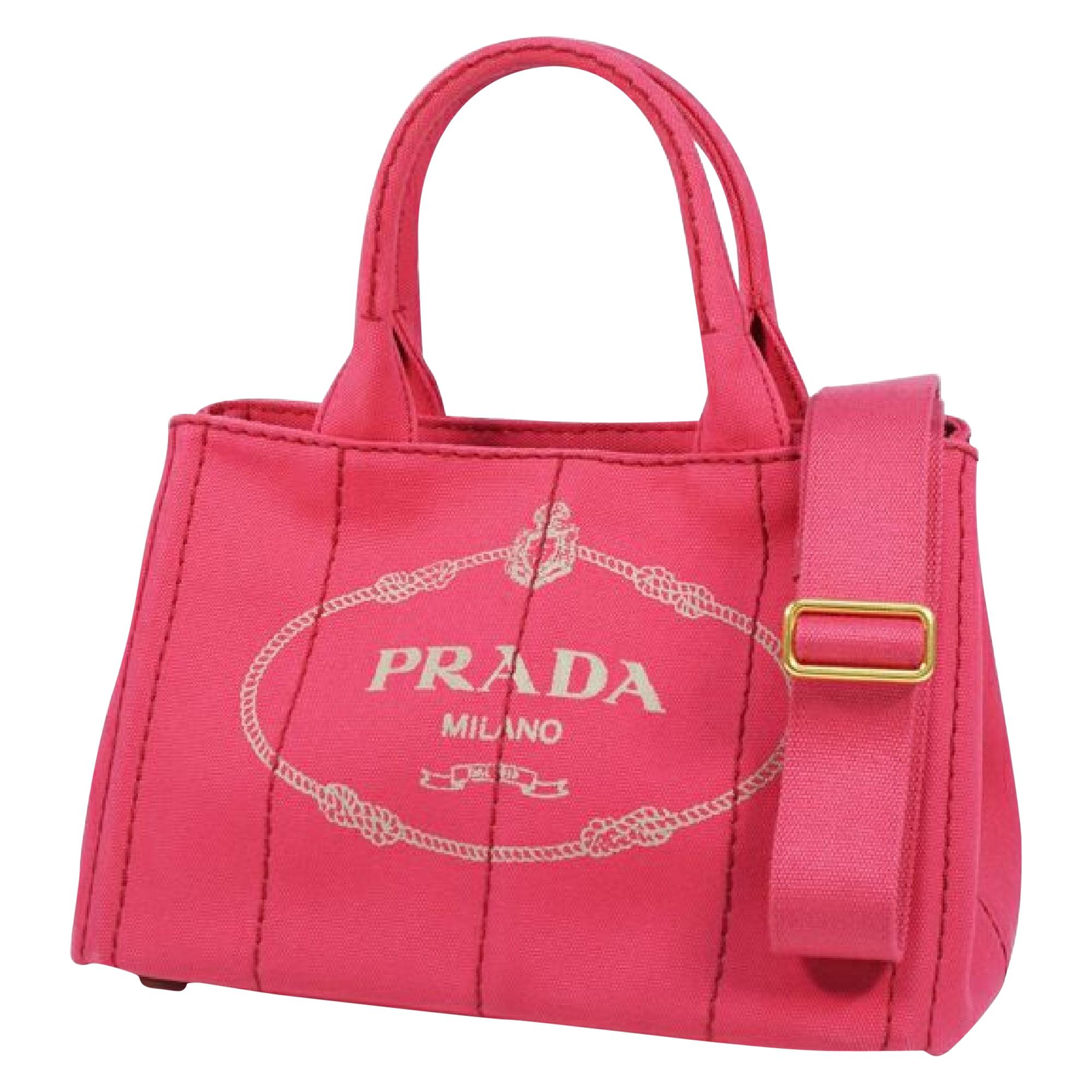 PRADA Canapa2WAY Womens tote bag B2439G Peonia( pink)
