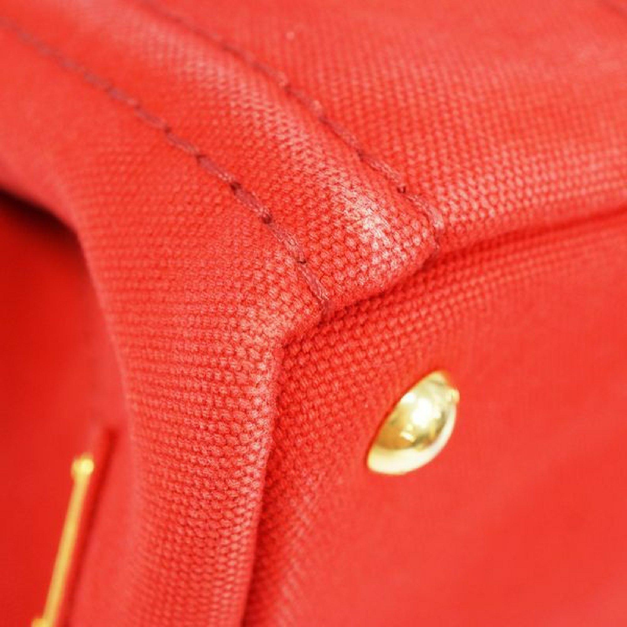 Women's PRADA Canapa2WAY Womens tote bag ROSSO/ red