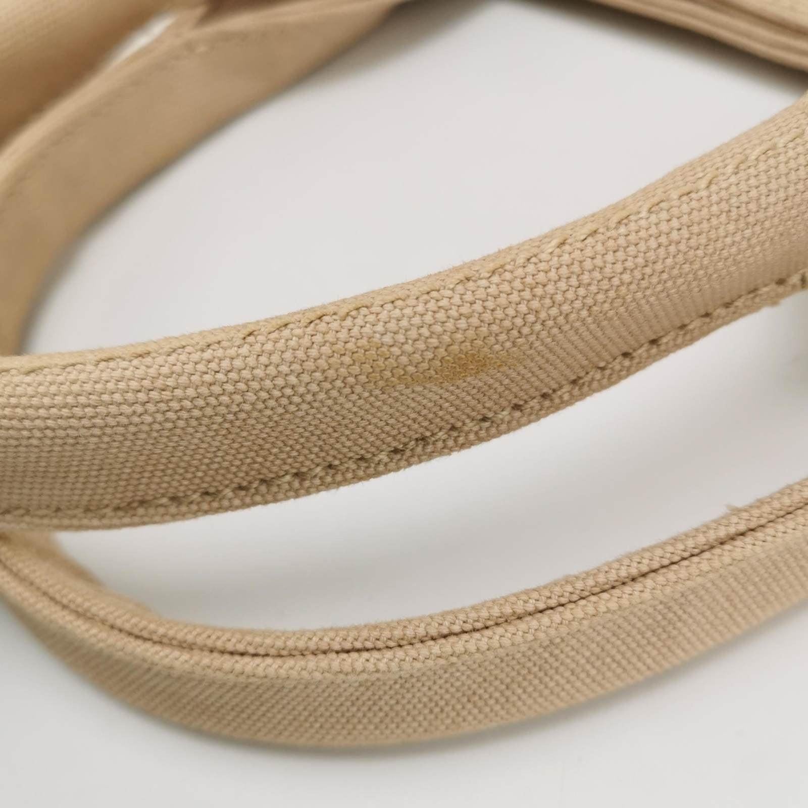 Prada Canape Canvas Tote Beige Top Handle Bag with Jewels 7