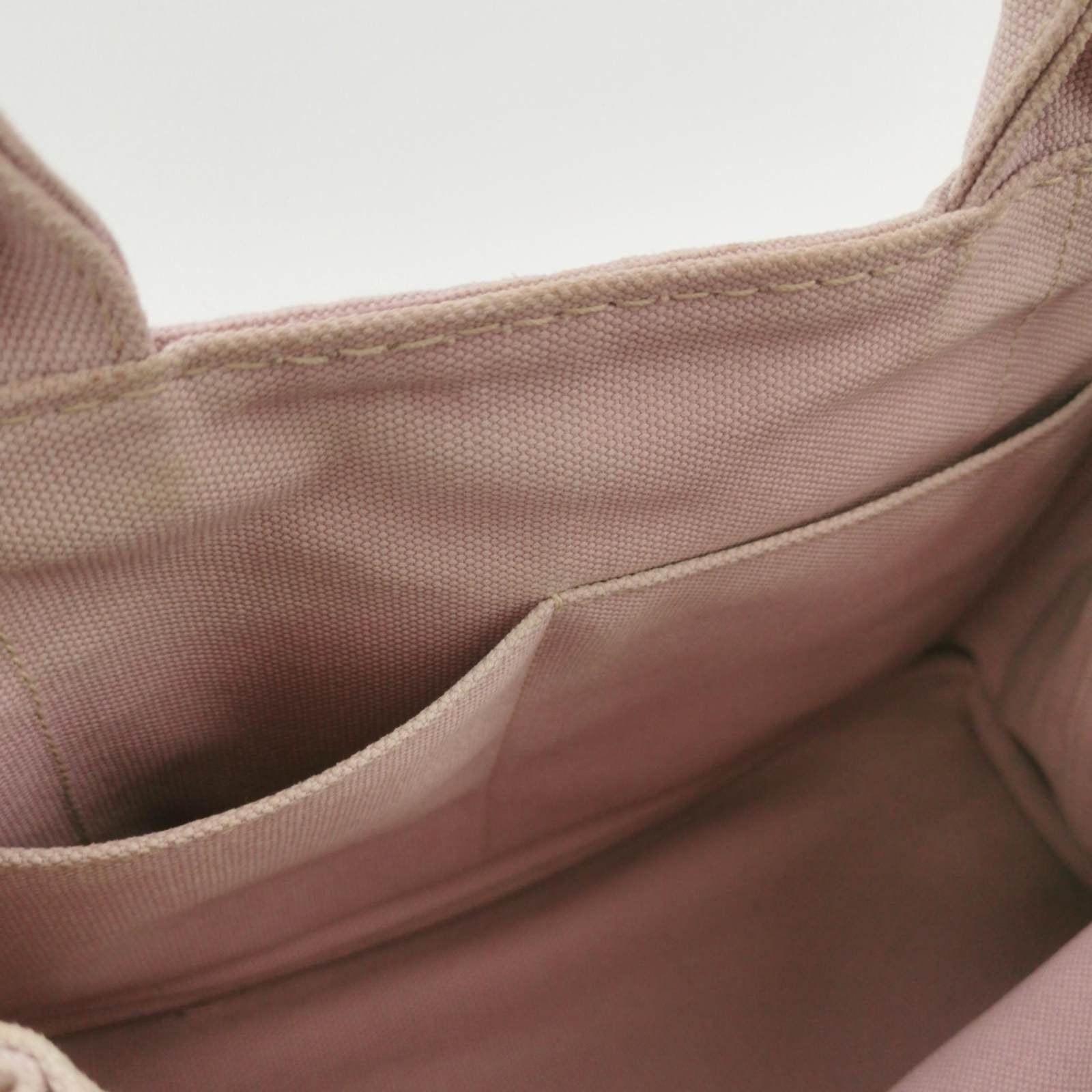 Prada Canape Canvas Tote piccola rosa con manico superiore e cinturino in vendita 11