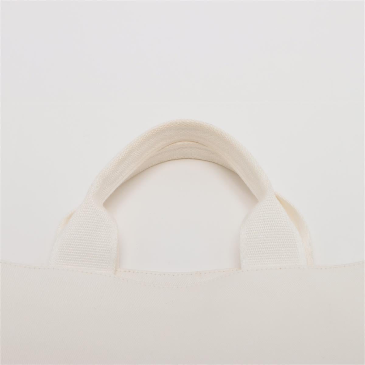 Prada Canvas Two-Way Tote Bag White For Sale 3