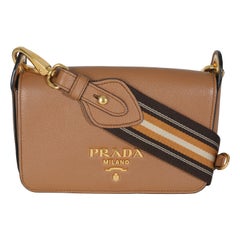 Prada Caramel Vitello Daino Camera Crossbody