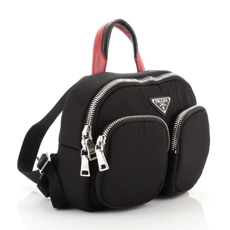 Black Prada Cargo Backpack Nylon