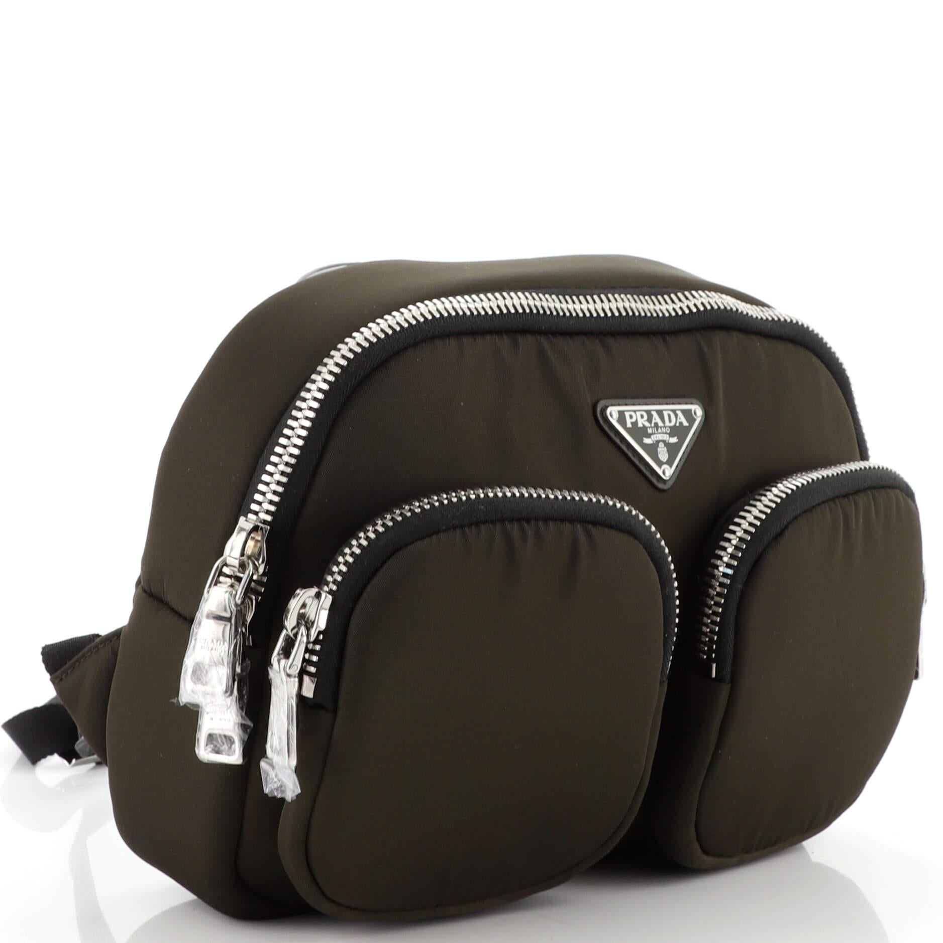 Black Prada Cargo Backpack Nylon