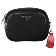 Prada Cargo Wristlet Pouch Tessuto Mini