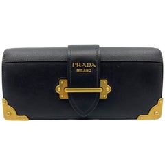 Prada Cashier Calf Saffiano Leather Black Crossbody Ladies Bag 1BF048 2BB0