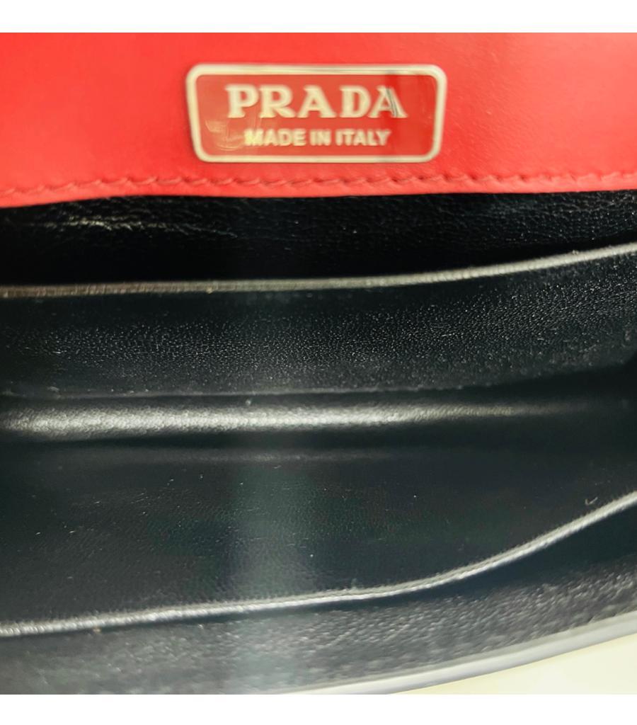 Prada Cashier Crystal Embellished Leather Bag For Sale 1